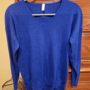 EUC Jouica Womens Royal Blue V-Neck Sweater Size M